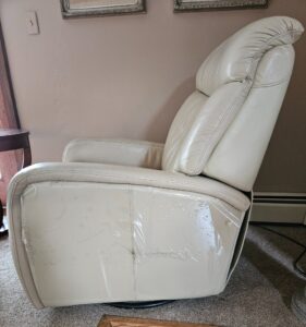 Cream-Leather-Power-Swivel-or-Rocking-Recliner-second-image