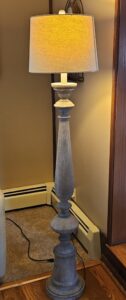 Distressed-Gray-Spindle-Floor-Lamp