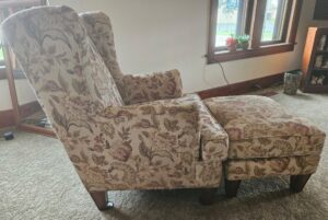 Floral-Wingback-Chair-and-Ottoman-third-image