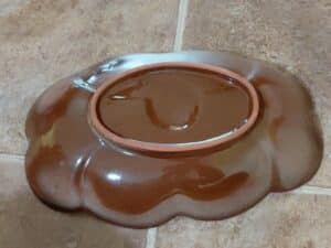 Frankoma-Brown-Magnolia-Leaf-Dish-fourth-image