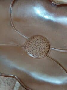 Frankoma-Brown-Magnolia-Leaf-Dish-second-image