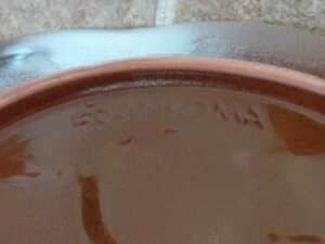 Frankoma-Brown-Magnolia-Leaf-Dish-third-image