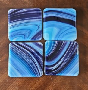 Fused-Glass-Coasters-Blue-Swirl-1