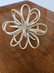 Gold-Metal-Floral-Sculpture