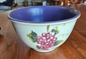 Hand-Painted-Grape-Ceramic-Bowl-set-of