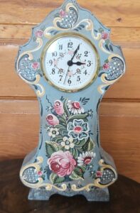 Hand-painted-Folk-Art-Clock