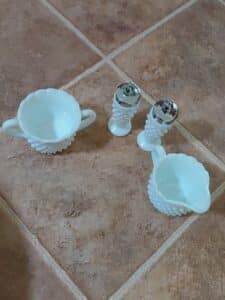 Hobnail-Milk-Glass-Creamer-Sugar-and-Shaker-Set-second-image