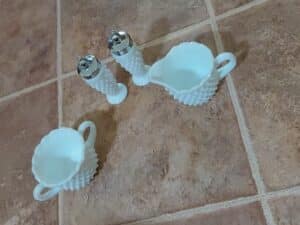 Hobnail-Milk-Glass-Creamer-Sugar-and-Shaker-Set-third-image