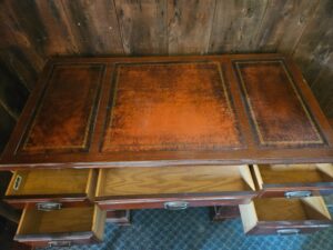 Mahogany-Writing-Desk-and-Chair-Set-third-image