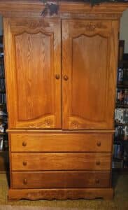Oak-Armoire-Dresser