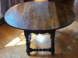 Oak-Gate-Leg-Drop-Leaf-Table