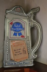 Pabst-Blue-Ribbon-Beer-Stein-Sign