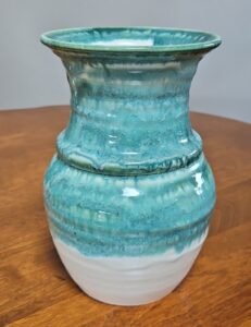Turquoise-Drip-Glaze-Studio-Vase