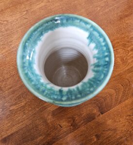 Turquoise-Drip-Glaze-Studio-Vase-second-image