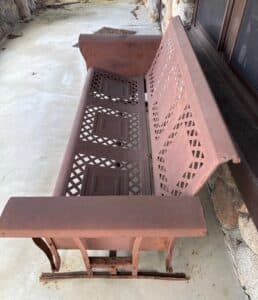 Vintage-Bunting-Metal-Glider-Bench-second-image
