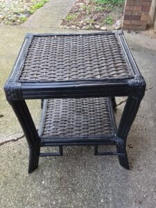 Wicker-End-Table
