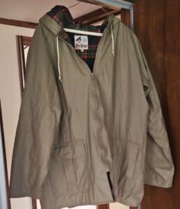 Womens-Vintage-Plaid-Lined-Rain-Jacket