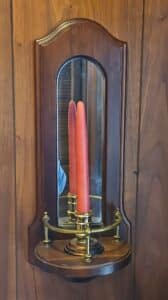 Wooden-Wall-Sconce-with-Mirror-and-Candle-Holder