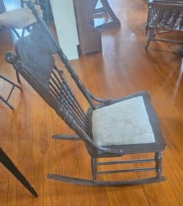Antique-Carved-Spindle-Back-Rocking-Chair-second-image