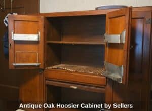 Antique-Oak-Hoosier-Cabinet-by-Sellers-third-image