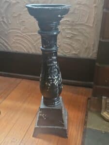 Black-Pedestal-Candlestick-Holder