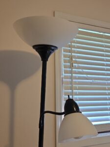 Black-Torchiere-Floor-Lamp-with-Reading-Light-second-image