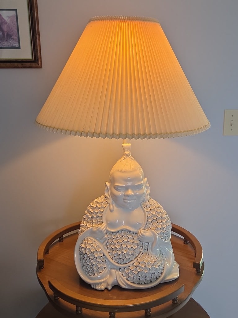 Collector’s Showcase: Rare Buddha Lamp, Solid Wood Furniture & Statement Vases