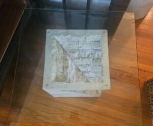 Concrete-and-Travertine-Stone-Side-Table