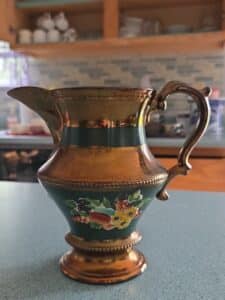 Copper-Lusterware-Pitcher-Floral-Motif-third-image