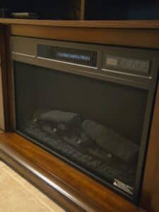 Dark-Wood-Electric-Fireplace-TV-Stand-third-image