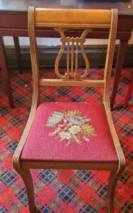 Duncan-Phyfe-Style-Lyre-Back-Needlepoint-Chair