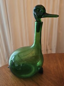 Empoli-Green-Glass-Duck-Decanter
