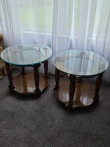 Ethan-Allen-Round-Accent-Tables