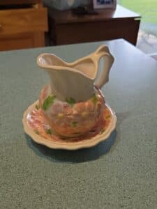 Floral-Pitcher-and-Saucer-Set