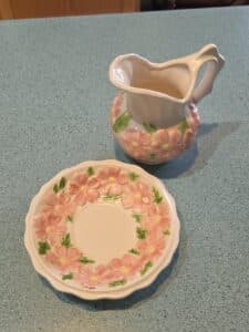 Floral-Pitcher-and-Saucer-Set-third-image