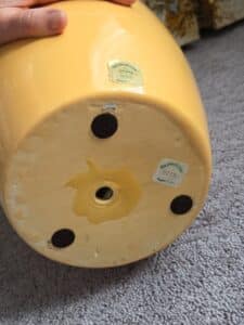 Haeger-Yellow-Ceramic-Planter-second-image