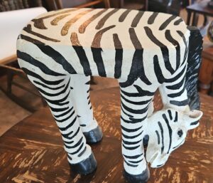 Hand-Carved-Zebra-Stool