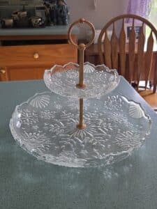 Mikasa-Snowflake-Two-Tier-Serving-Platter