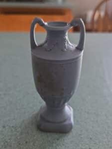 Miniature-Blue-Jasperware-Vase-Occupied-Japan-third-image