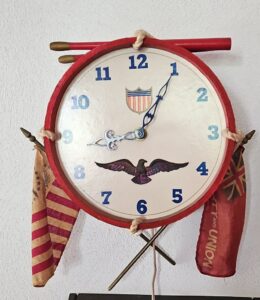 Patriotic-Drum-Wall-Clock