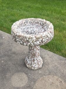 Pebble-and-Cement-Bird-Bath