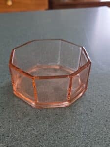 Pink-Octagonal-Glass-Candy-Dish