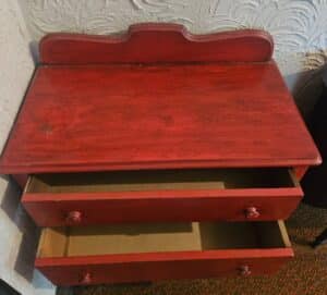 Red-Painted-Pine-Chest-of-Drawers-third-image