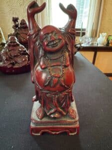 Red-Resin-Laughing-Buddha-Figurine