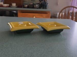 Red-Wing-Pottery-Yellow-Candle-Holders-second-image