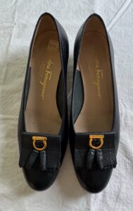 Salvatore-Ferragamo-Navy-Leather-Loafers