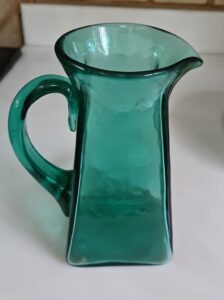 Teal-Blenko-Style-Glass-Pitcher