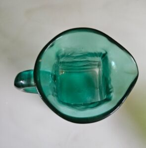 Teal-Blenko-Style-Glass-Pitcher-second-image