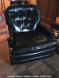 Vintage-Black-Tufted-Leather-Club-Chair