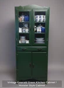 Vintage-Emerald-Green-Kitchen-Cabinet-or-Hoosier-Style-Cabinet